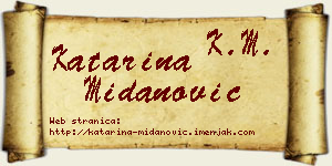 Katarina Midanović vizit kartica
